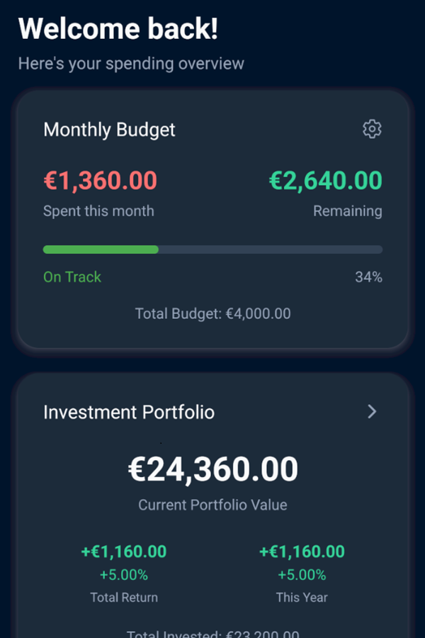 Piggus app interface