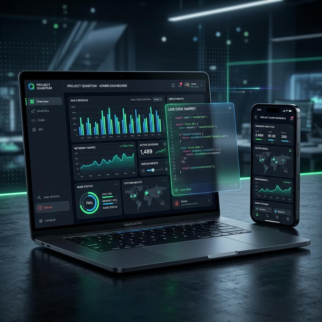 Web and mobile applications design showcase